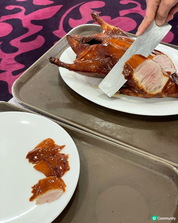 驚艷的 片皮鴨二食
