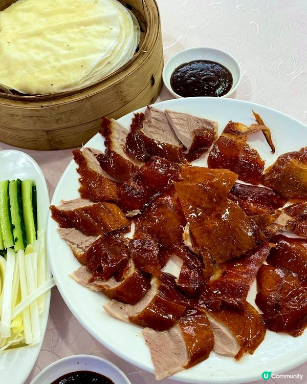 驚艷的 片皮鴨二食