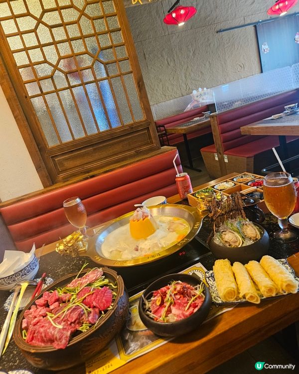 上星期同好姊妹食喺大滾友火鍋(元朗) 食左個優質宮廷火鍋！