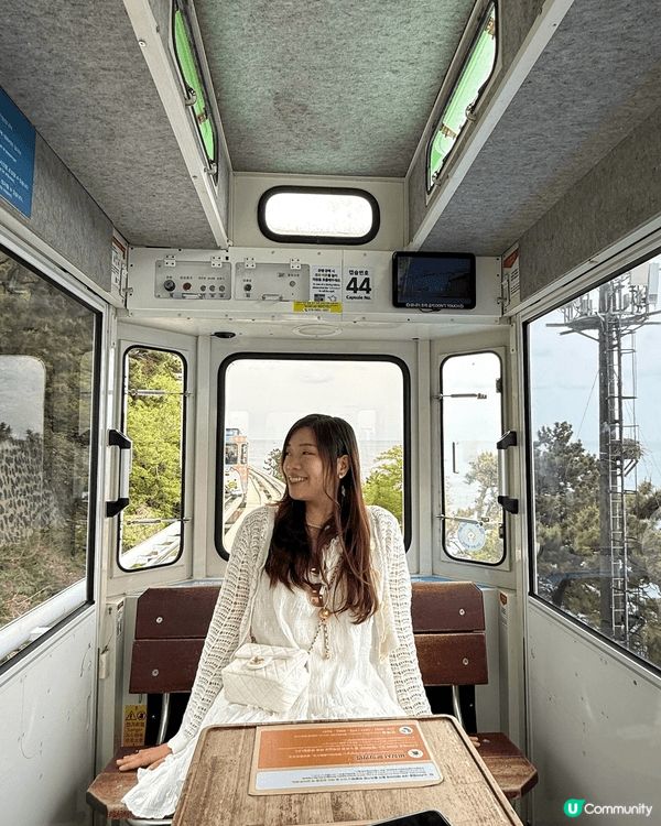 釜山嘅膠囊列車🚂超級可愛風景又靚！可以見到海景，打卡必坐💓但...