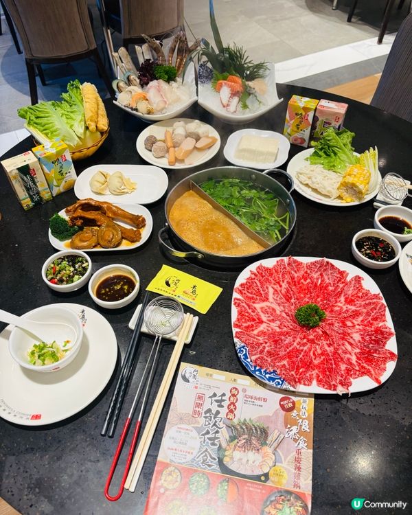 半島漁港/阿翁火鍋館,無限時任食任飲一價全包,