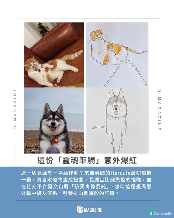 英國畫師憑極簡潦草風爆紅 ｜ 出版兩部作品集、收益捐出慈善用途                                                    
