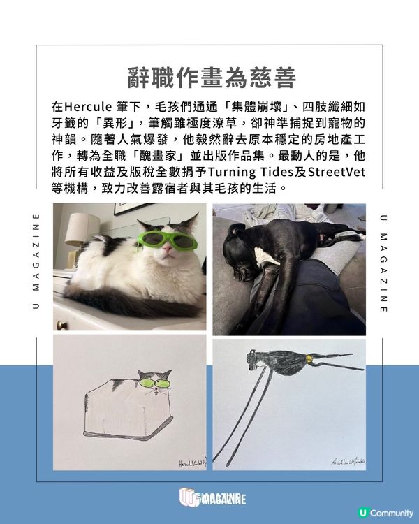 英國畫師憑極簡潦草風爆紅 ｜ 出版兩部作品集、收益捐出慈善用途                                                    