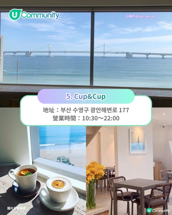 【韓國Cafe 2026】釜山8大海景Cafe推介 270度海景日落／廣安大橋夜景／韓屋主題