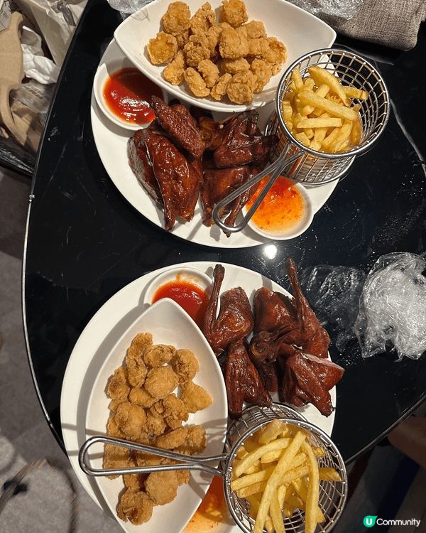 乳鴿薯條雞米花 點心三併