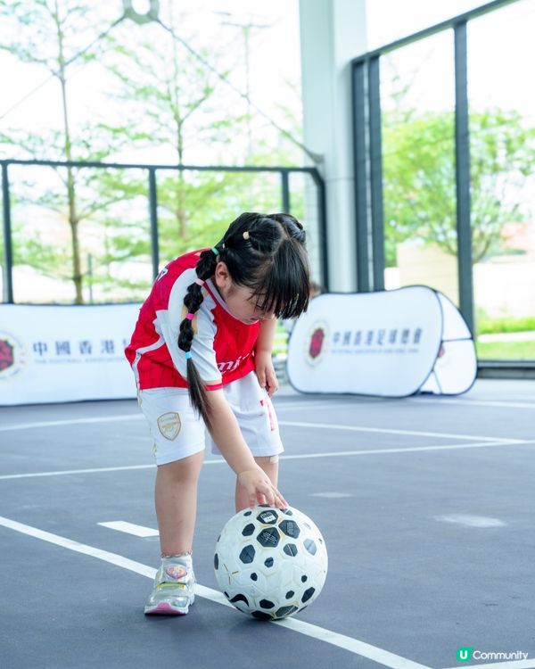 媃媃初體驗⚽️港隊門將親自教射波！
