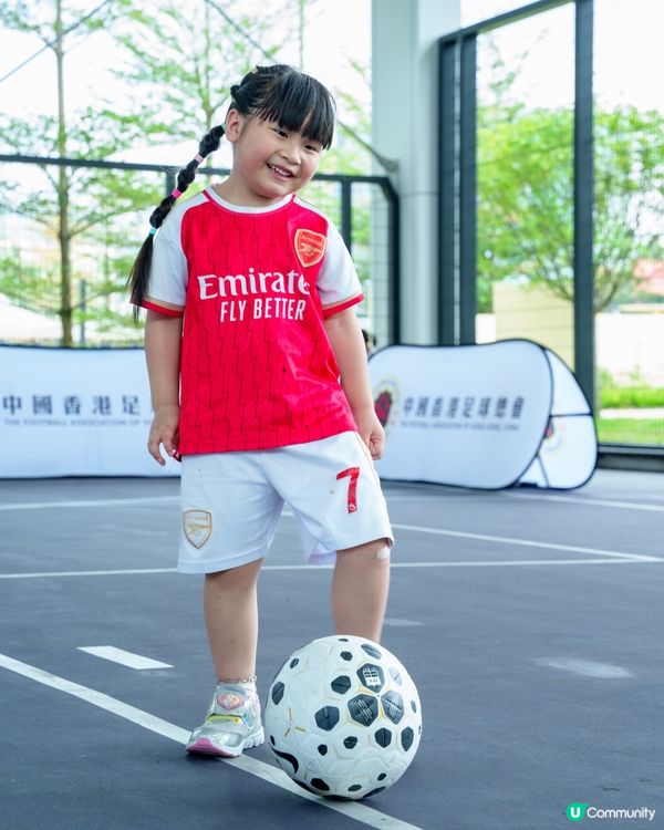 媃媃初體驗⚽️港隊門將親自教射波！