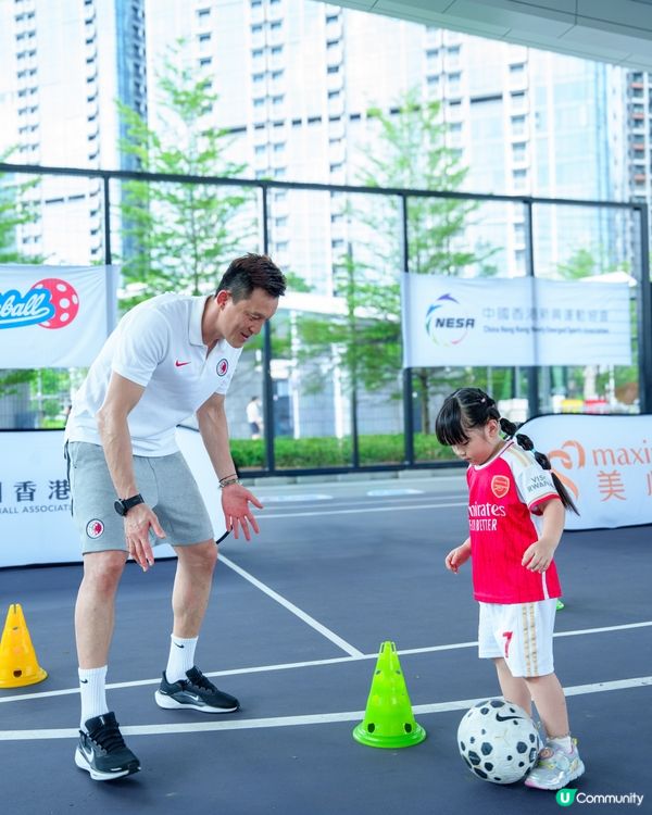 媃媃初體驗⚽️港隊門將親自教射波！