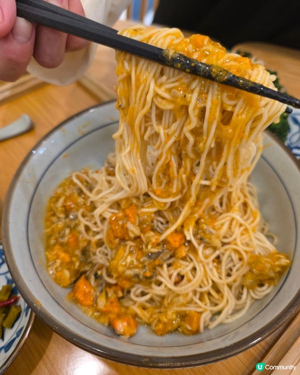 🦀深圳蟹黃麵天花板，配黑公露極致奢華享受

#chi