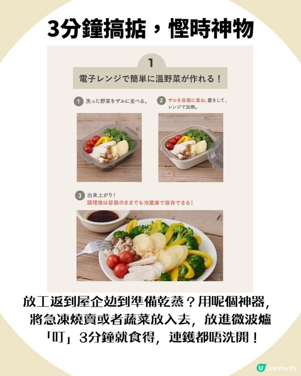 網民瘋傳！3COINS「微波爐蒸燒賣神器」爆紅 🔥 3分鐘叮出鑊蒸口感，去日本一定要掃多幾個！