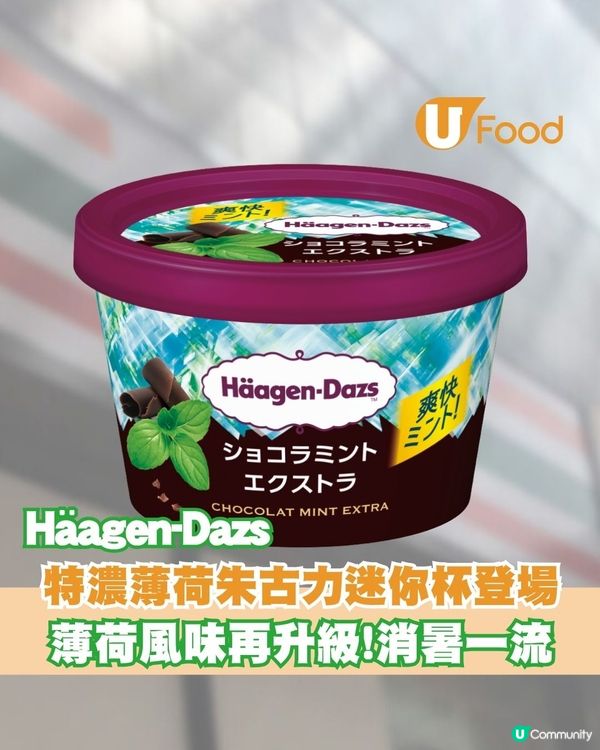 日本大熱Häagen-Dazs特濃薄荷朱古力迷你杯登陸便利店！                                                    