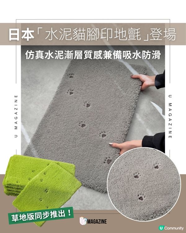 日本擬真「貓腳印地氈」登場 ！                                                    