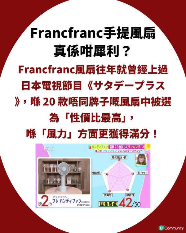 Threads大推Francfranc風扇！具備4大優點 連日女都追捧？