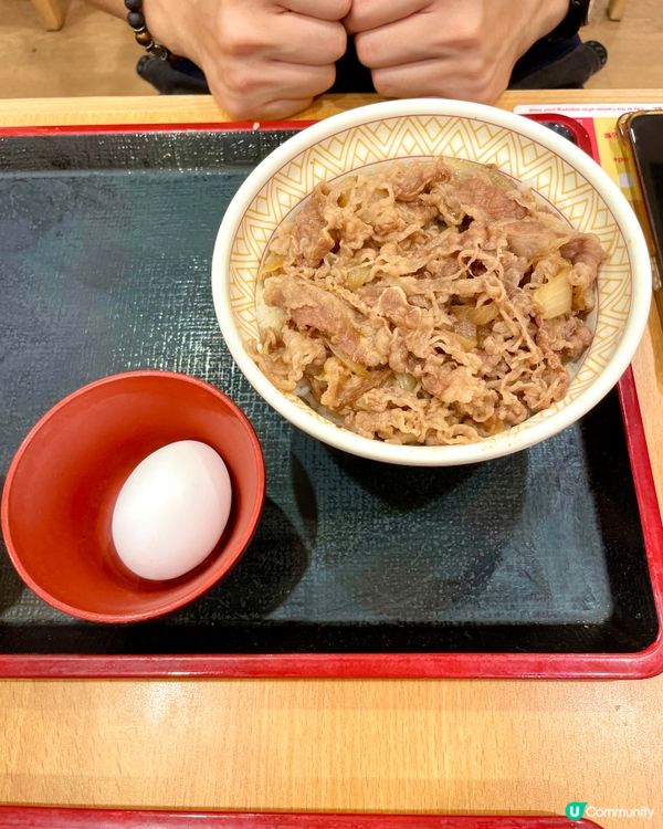🍚【Sukiya･深夜食堂幸福感】溫蛋炙燒豚丼+牛丼,兩個人...