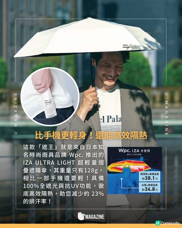 日本超輕量防曬遮被封譽「防曬遮王」☀️🌂