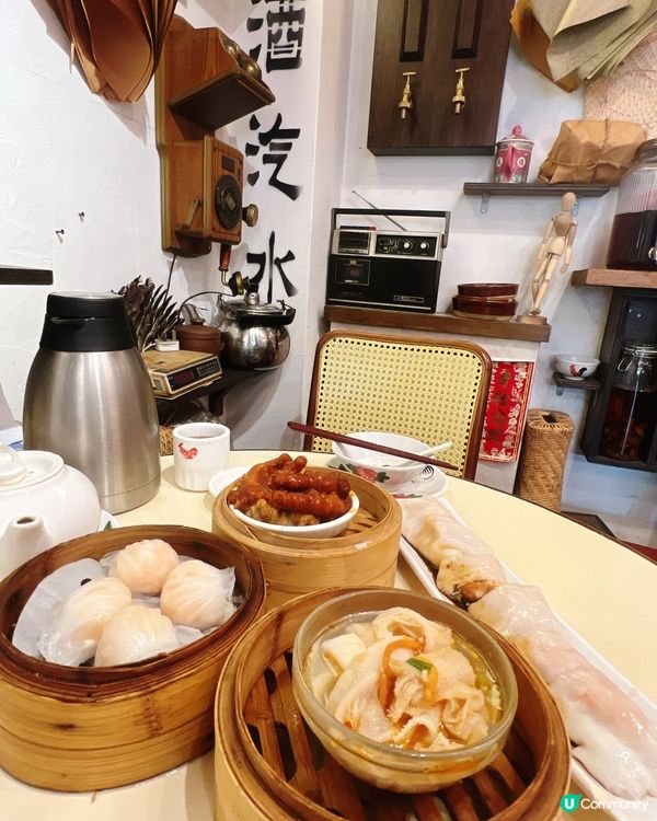元朗老馮茶居時光倒流！蝦餃點辣油+酥脆蝦腸粉暴擊🥟