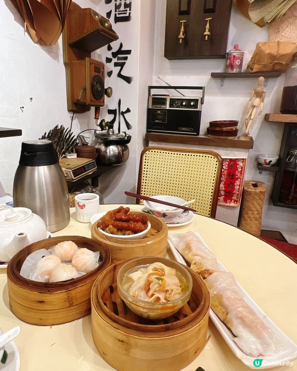 元朗老馮茶居時光倒流！蝦餃點辣油+酥脆蝦腸粉暴擊🥟