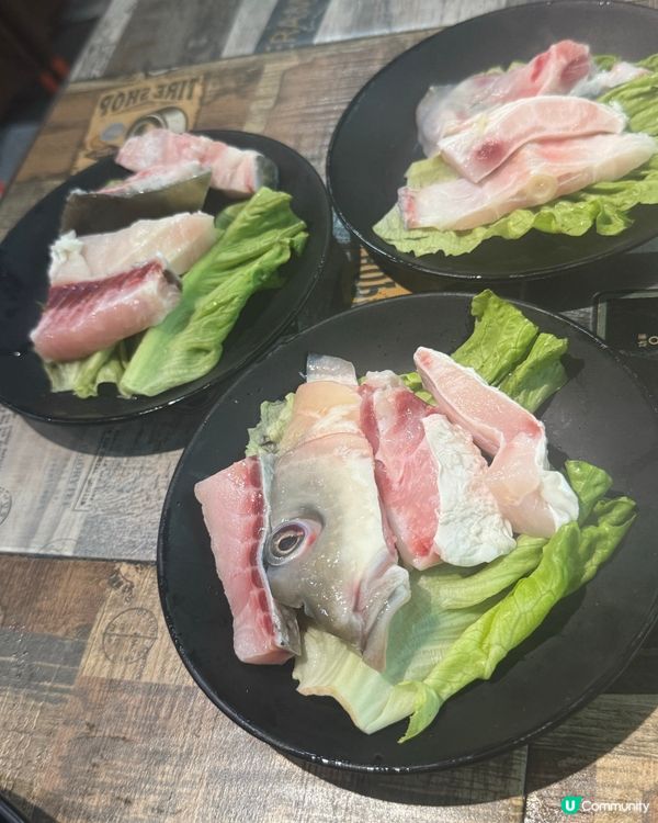 喺旺角彌敦道169元有任食脆肉鯇牛肉牛舌