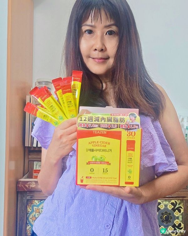 平時咁鍾意食好嘢，全靠呢隻TEAZEN 蘋果醋幫手！大餐後飲...