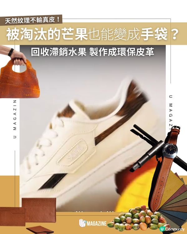 被淘汰的芒果也能變成手袋？回收滯銷水果 製作成環保皮革