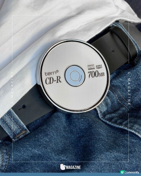 可轉動的CD造型皮帶亮相！自帶雷射光芒、附贈原裝CD-R 包裝盒                                                    