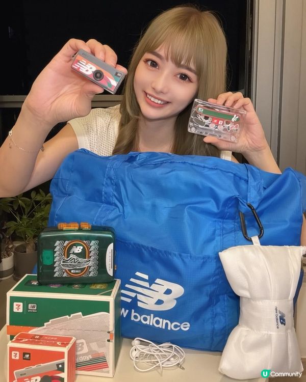 Ｉ 🩶 7-Eleven x New Balance第二彈聯乘🎧Retro 卡式機 + 📸Mini 咔嚓相機 + 摺疊運動袋Ｉ