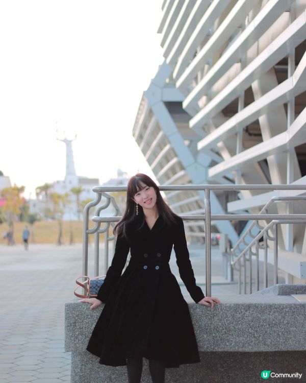 打卡最美現代建築前微笑瞬間📸
