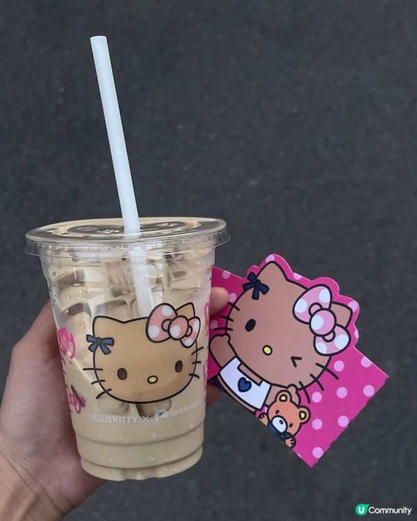 鍾意Kitty，鍾意呢杯生椰拿鐵🥥☕️