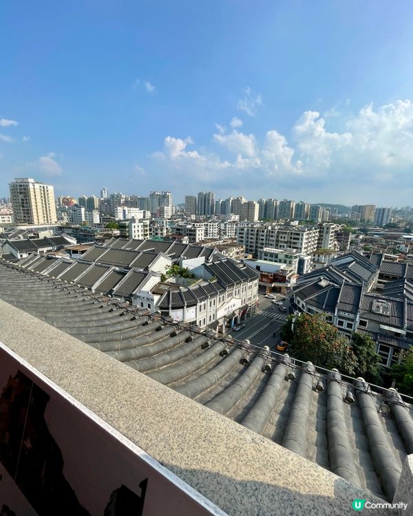 企喺900年歷史嘅合江樓上,東江同水東街一次過收晒入眼簾 🌊...
