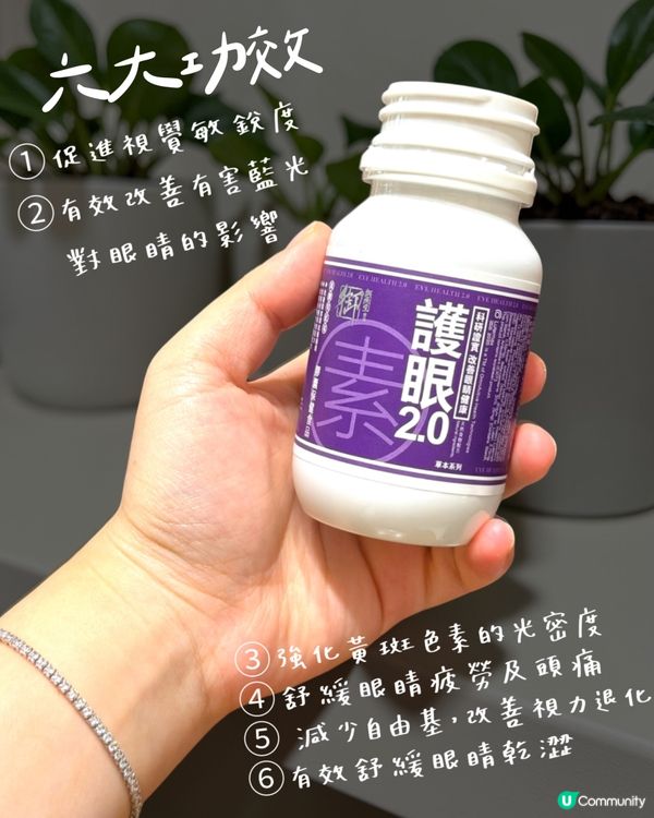 眼睛乾澀救星！💧 護眼素2.0 💯