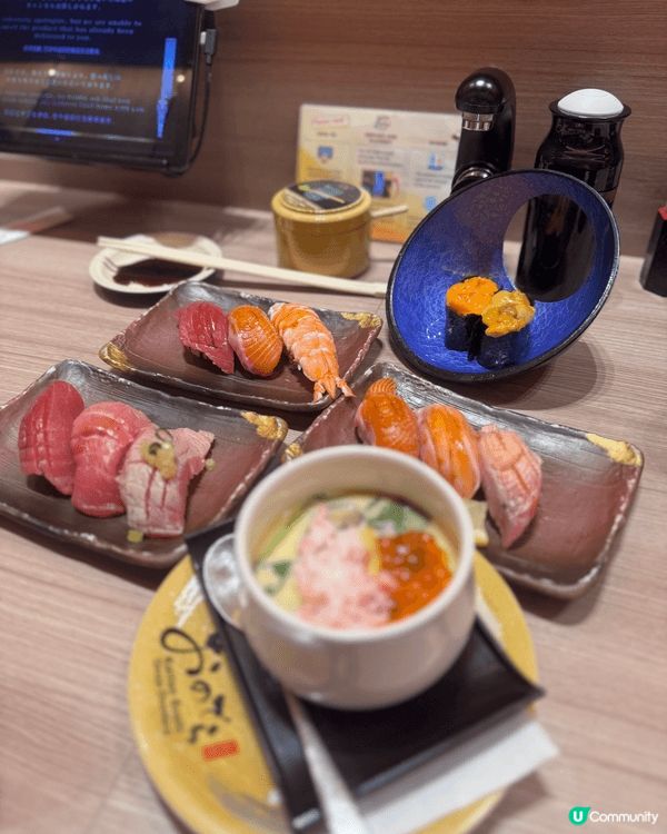第一張係日本食左間好味壽司，都好高質，值得記念