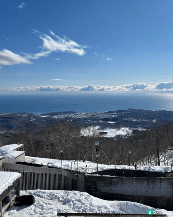 啱啱好落雪，所以北海道電視塔附近影到靚景。