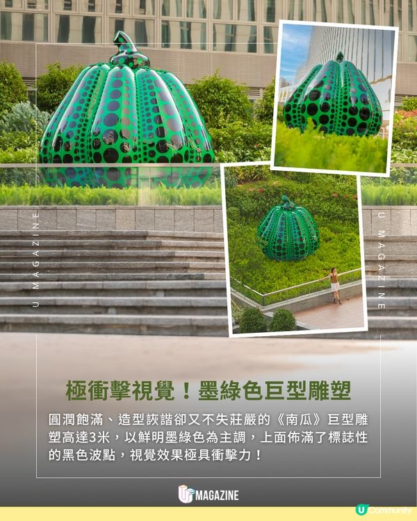 草間彌生綠色《南瓜》驚喜登陸啟德😱💚