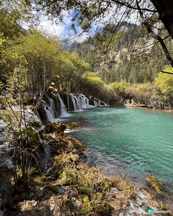 🏔️ 九寨溝慢活之旅！晴天慢步「珍珠灘瀑布 ＆ 五花海」絕美...