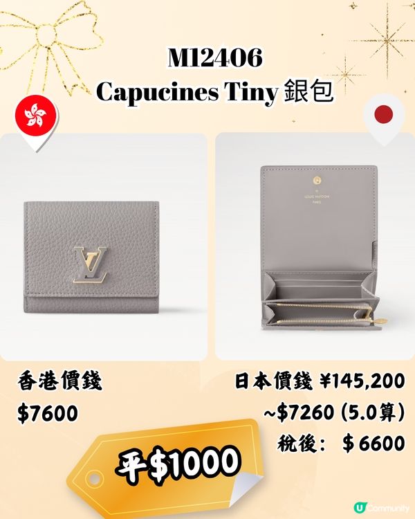 日本LV銀包平超過3千! 10款港日價錢對比~日圓5算超抵買！