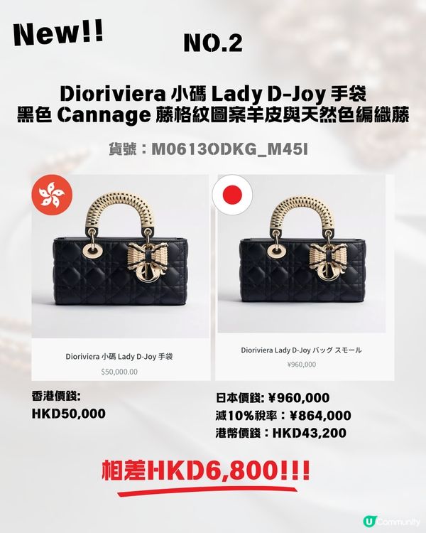 日本買DIOR超抵😍即睇12款手袋日圓匯率價格比較✨最高慳超過$8600⁉️