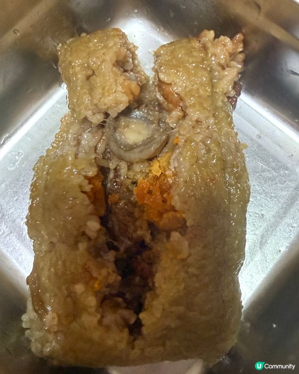 多謝朋友自己做鮑魚蛋黃糭