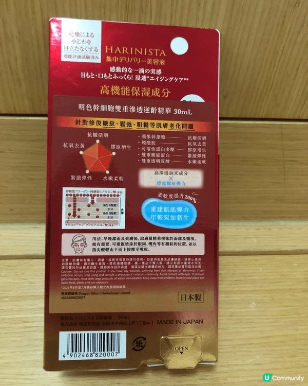 多謝Ulifestyle 送出美妝好物，逆齡抗皺精華，好好用...