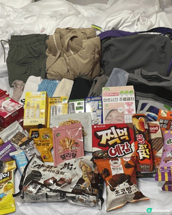 去韓國旅行買左好多戰利品，