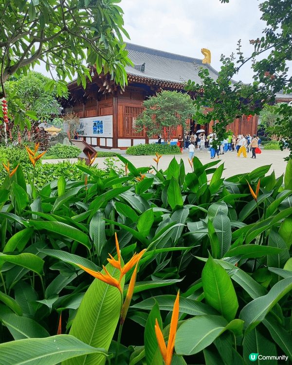 百花古寺位於增城南香山南麓，重建後佔地300餘畝，採用仿唐建...