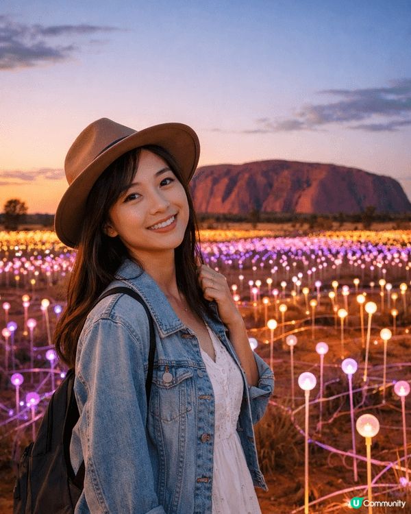 呢張相係喺澳洲烏魯魯 Field of Light 拍嘅旅行...