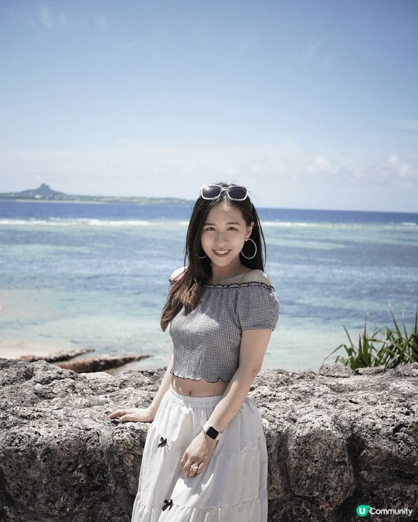 沖繩水族館打卡分享，背景放晴同配合清澈大海，陽光普照，感覺清...