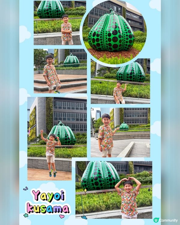 草間彌生代表作——綠色《南瓜》原型雕塑