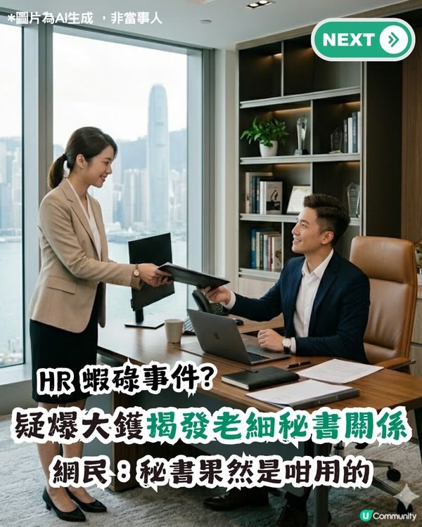 HR疑似擺烏龍！大爆老闆同秘書關係！網民：秘書果然是咁用的