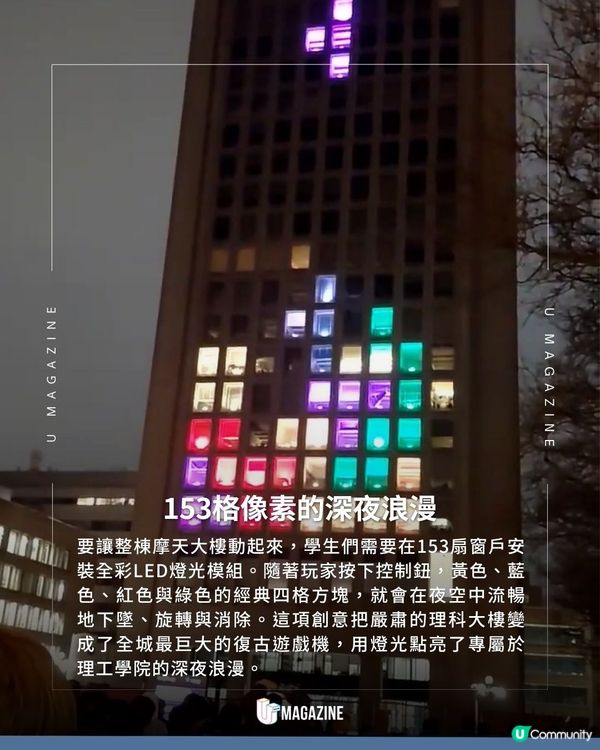 MIT學生將校園大樓變「俄羅斯方塊」｜ 2012年神作重現！實體控制台引起圍觀                                                    