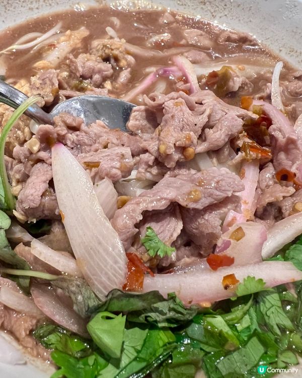 泰香米泰國餐廳的牛肉河粉湯,真心推薦!