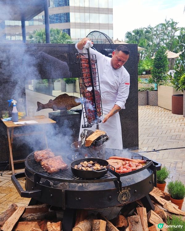 香港也有阿根廷炭火燒烤! 灣仔君悅池畔 Brunch🔥🥩