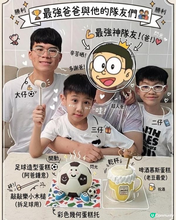 父親節驚喜蛋糕