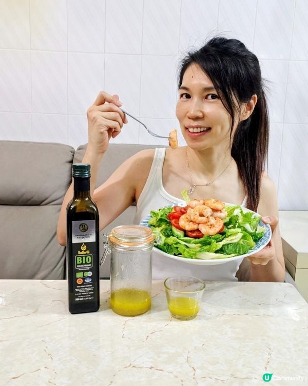 🥗【夏日輕食天花板】15分鐘解鎖大廚級「鮮蝦檸檬橄欖油沙律」✨