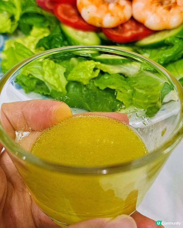 🥗【夏日輕食天花板】15分鐘解鎖大廚級「鮮蝦檸檬橄欖油沙律」✨